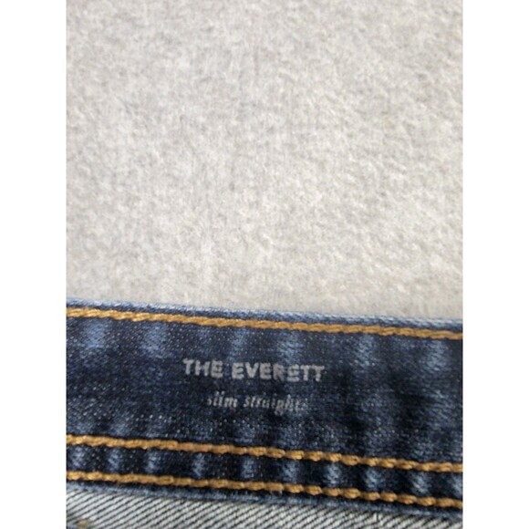 Adriano Goldschmied AG Jeans  Mens 38 36x32 Slim Straight Dark Blue Stretch USA - Picture 9 of 15